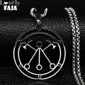 Baphomet Steel Pendant Lucifer Sigil Seal Satan