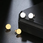 Stainless Steel Earrings Minimalist Round Fashion Stud Earrings Classic Simple Earrings For Women 2022 Jewelry Wedding