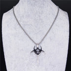 Silver Chain Psyclon Nine Long Cadenas Acero Inoxidab