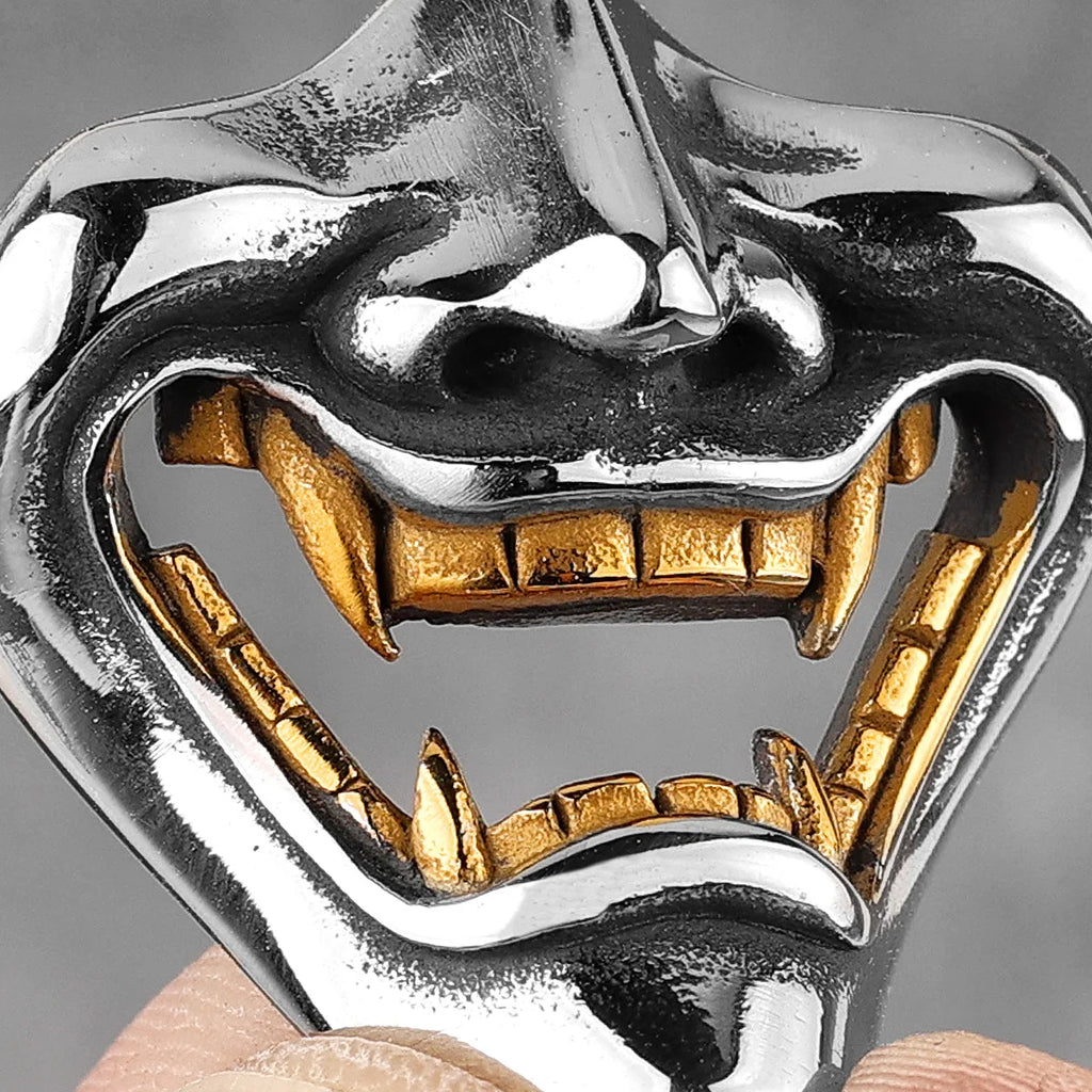 Samurai Stainless Steel Pendant Necklace