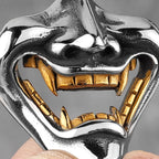 Samurai Stainless Steel Pendant Necklace