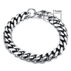 Chunky Curb Chain Bracelet 11mm — Stainless Steel