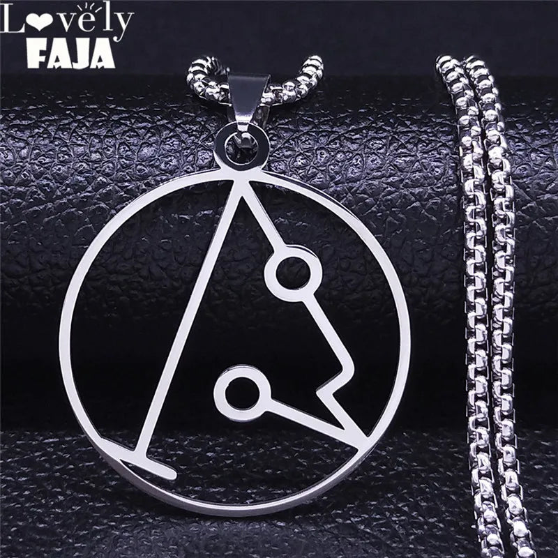 Angel Raphael Pendant Necklace — Stainless Steel