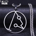 Angel Raphael Pendant Necklace — Stainless Steel