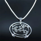 Demon Silver Pendant Seal Satan Balam Colar N7012s03