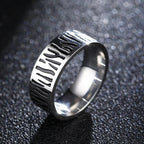 Vintage 316L Stainless Steel Ring for Men And Women Never Fade Power Lucky Mantra Ring