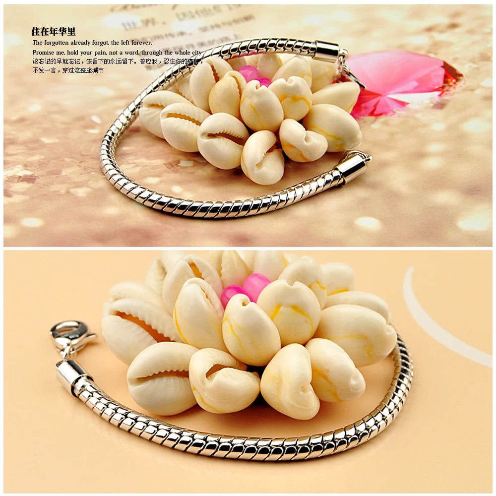 Snake Chain Bracelet 4mm — Silver-Tone, 7-8 Inch Length