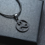 Triskelion Triple Spiral Pendant — Stainless