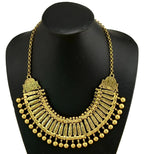 Traditional Gypsy Afghan Ethnic Choker Necklace for Women Vintage African Tribe Bib Moon Collares Boho Pakistan Turkish
