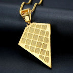 Men's Necklace Big Jesus Cross Pendant & Chain Mens Gold Color Stainless Steel Crucifix Necklaces Man Iced Out Bling