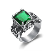 Viking Nordic Dragon Ring Black Claw Blue Green Red Big