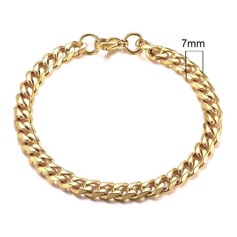 Chunky Curb Chain Bracelet 11mm — Stainless Steel