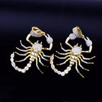 Iced Out Scorpion Rope Chain Pendant — Gold