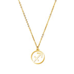 Cazador Zodiac Pendant Necklace for Women 12 Constellation Aries Pisces Gemini Chocher Stainless Steel Jewelry Gold Color Gifts