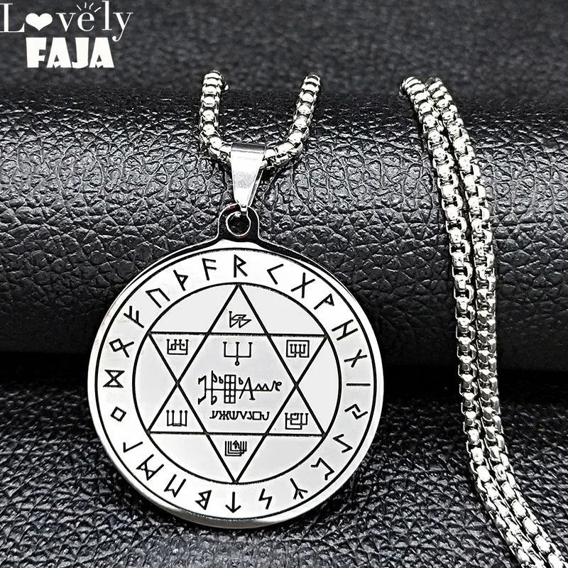 Pentacle Star Pendant Necklace — Stainless Steel