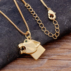 Hip Hop Wolf Head Pendant Necklace — Stainless Steel