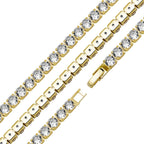 TOPGRILLZ 3/4/5MM Micro Tennis Bracelet with New Fold Over Clasp Hip Hop Bling Iced Out Cubic Zirconia Jewelry Gift For