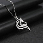 Fenrir Wolf Pendant Necklace — Stainless Steel