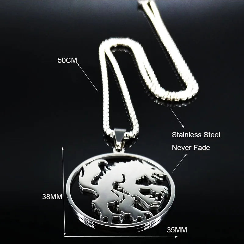 Werewolf Wolf Pendant — Silver Stainless