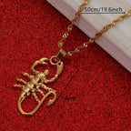 Fashion Gold Color Scorpion Pendant Necklace Zodiac Constellation Astrology Chain Jewelry