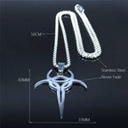 Silver Chain Psyclon Nine Long Cadenas Acero Inoxidab