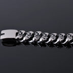 Gothic Men's Skull Bracelets 19MM Stainless Steel Ghost Chain Bracelet For Man Skeleton Jewelry For Manly Wrist New