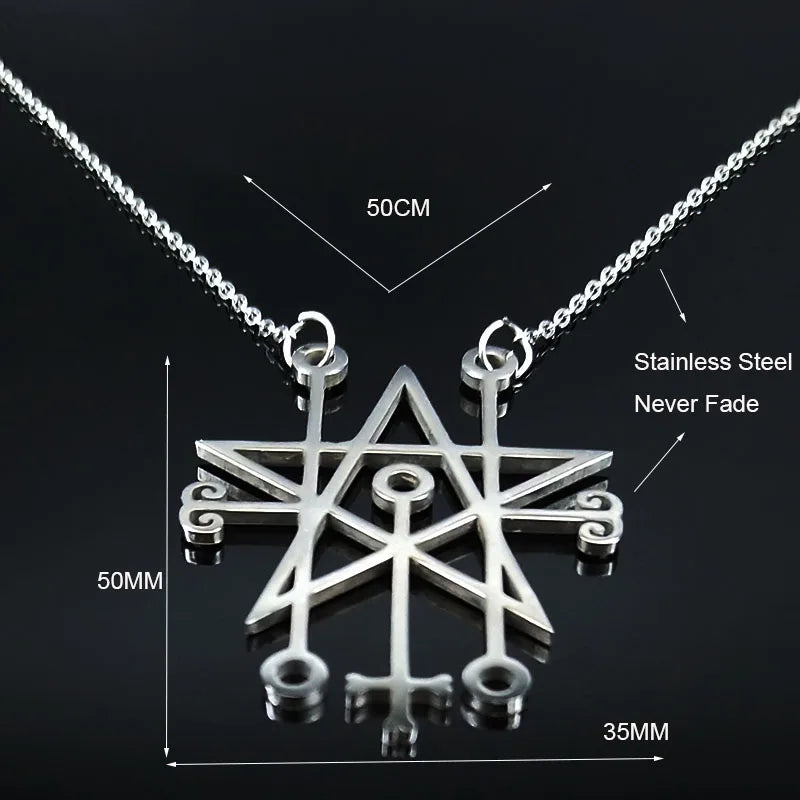 Astaroth Sigil Pendant — Stainless Steel