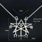 Astaroth Sigil Pendant — Stainless Steel