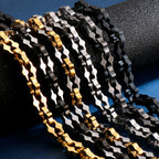 11MM Thick Black Stainless Steel Chains Necklaces for Man 63CM 24.8" Heavy Metal Link Chain Necklace For Men Mens