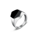 Smooth Signet Ring — Stainless Steel