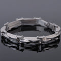 Bracelet Men 11MM Wide 8.67" Long Mens Cuff Bracelets & Bangles Solid Metal Stainless Steel On Hand Jewelry Boys