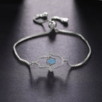 Iced Out Hamsa Copper Bracelet — Adjustable