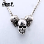 Unique Skull Pendant Necklace — Stainless Steel