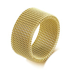 Mesh Band Ring — Stainless Steel