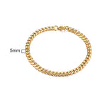 Cuban Curb Chain Bracelet — Stainless Steel