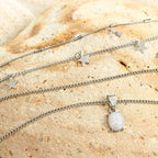 Bohemian Pentagram Crystal Necklace — Layered