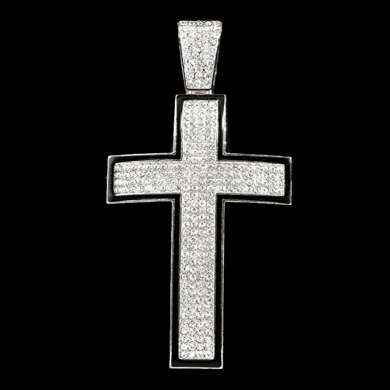 Iced Out Cuban Chain Necklace — Stainless Steel
