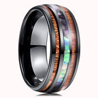 Fashion 8mm Deer Antler Black Titanium Stainles Steel Rings For Men Women Forest Elk Antler Ring Wedding Ring Men Wedding Band