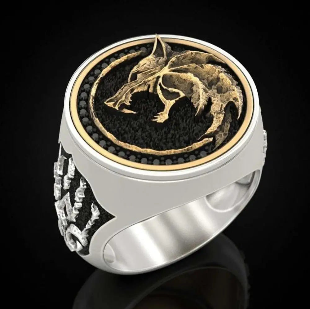 Viking Wolf Claw Warrior Ring — Two-Tone
