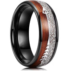 Fashion 8mm Silver Color Men Stainless Steel Ring Inlay Colorful Abalone Shell Rings For Men Women Wedding Band Jewelry Gifts