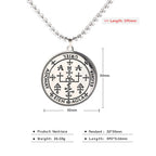 COOLTIME Supernatural Amulet Men Pendant Necklace Stainless Steel Archangel Michael Raphael Uriel Gabrie Angel Talisman