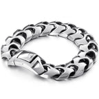 Big Size 20/22/24CM Long Heavy Stainless Steel Man Bracelet Men's Link Chain Bracelets Metal Bangles Massive On Hand
