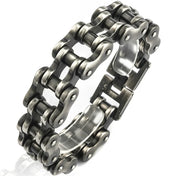 Moto Chain Bracelet 21mm — Stainless Steel Biker