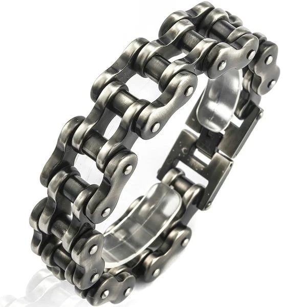 22/24CM Long 21MM Wide Bracelet Men Rock And Roll Motorcycle Chain Men's Bracelets Heavy Stainless Steel Bangles Biker