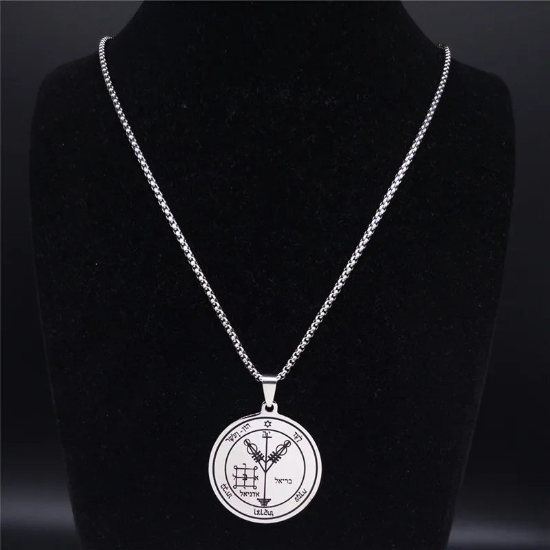 Star Solomon Pendant Necklace — Stainless Steel