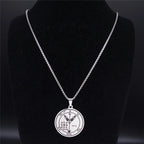 Star Solomon Pendant Necklace — Stainless Steel