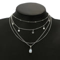 Bohemian Pentagram Crystal Necklace — Layered