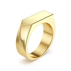 Smooth Signet Ring — Stainless Steel