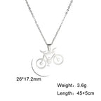 My Shape Lightning Necklaces For Women Tooth Mountain Heart Stainless Steel Necklace Choker Fashion Jewelry Gifts For friend