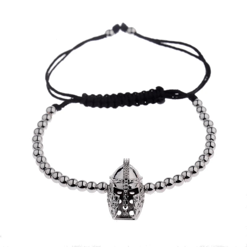 2020 Classic Luxury CZ Black Zircon Long Tubes&4MM Copper Beads Macrame Men Bracelets&Bangles For Women Jewelry Bileklik